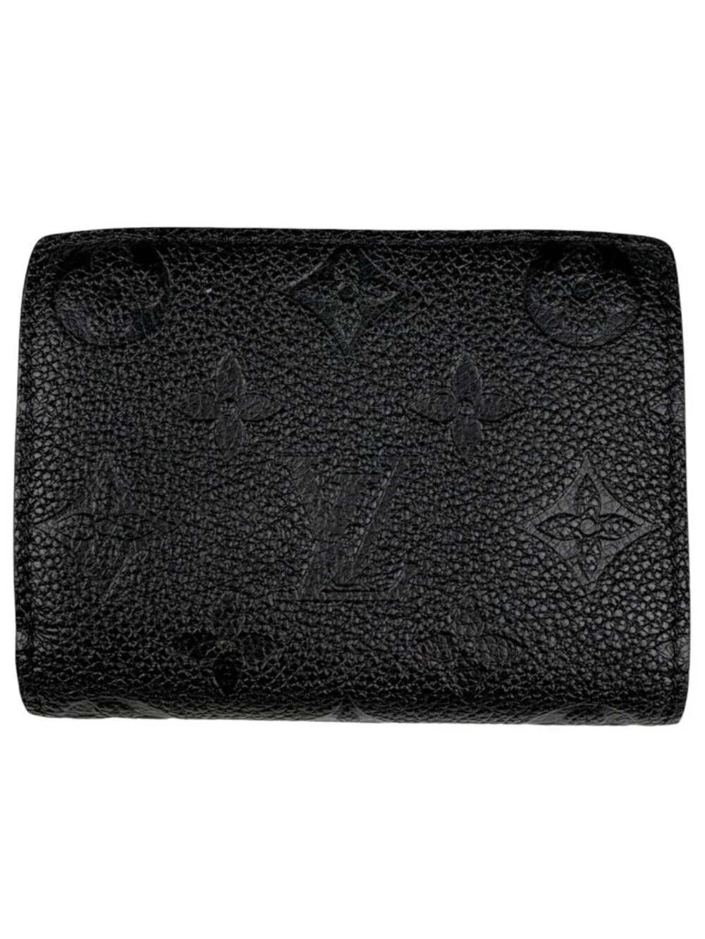 Louis Vuitton Portefeuille Clair Bifold Wallet Monogram Empreinte Noir